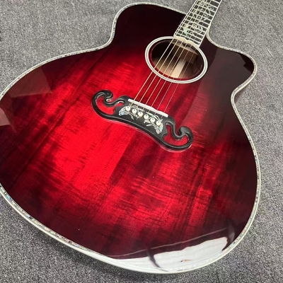 Chine Guitare acoustique KOA haut coupé Jumbo, côté arrière, style Gibson 43 pouces fournisseur