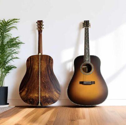 Chine Custom 41 Inch D Body Dreadnought Wide Neck Acoustic Guitar with Solid Cocobolo Back Sides fournisseur