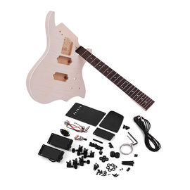 Chine Kit de guitare électrique DIY inachevé Corps de basswood Guitare d'érable Cou de bois de rose fournisseur