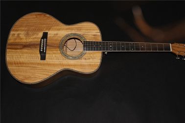 Chine AAAA tout en bois d'olivier importé OM corps de guitare personnalisé guitare acoustique électrique fournisseur