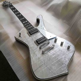 Chine Une guitare électrique de qualité supérieure sur mesure Paul Stanley Mirror argenté avec clavier en bois de rose fournisseur