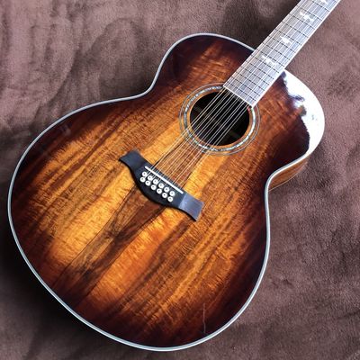 Chine Custom 43 pouces JUMBO style KOA Guitare acoustique en bois avec Rosewood Fingerboard Corps d'acajou KOA arrière fournisseur