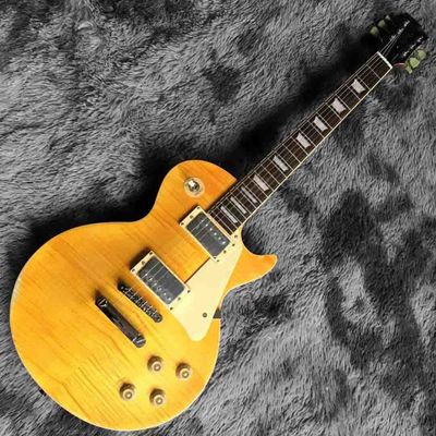 Chine Baisse 1959 faite sur commande de Tom Murphy Les Paul Standard Electric Guitar Lemon fournisseur