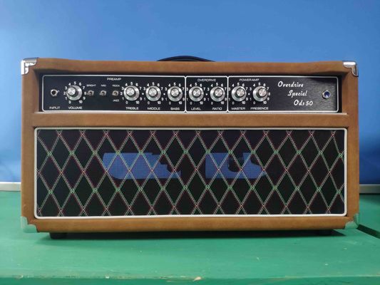 Chine 2021 NEW personnalisé Grand Overdrive Amplificateur spécial de guitare 50W avec boucle brun Tolex JJ Tubes Dumble Style fournisseur