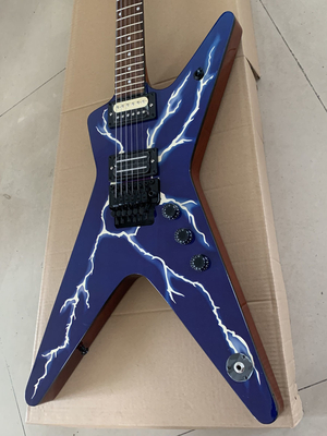 Chine Guitare électrique vintage personnalisée en bleu fournisseur