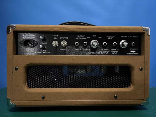 Amplificateur personnalisé 20W brun Tolex VOX Tissu de gril JJ Tubes Inspiré par Dumble ODS Overdrive Spécial fournisseur