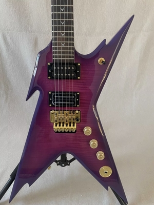 Guitare électrique personnalisée Dean Dime Razorback DCR Black Tooth Limited fournisseur