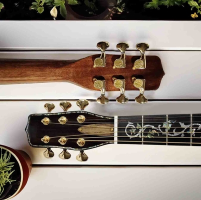 Guitare acoustique personnalisée de 41 pouces Grand Style 6 cordes à coupure simple en couleur verte transparente fournisseur