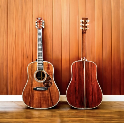 Une guitare à la fleur de bois, une guitare à la dreadnought de 41 pouces, un haut en bois de koa. fournisseur