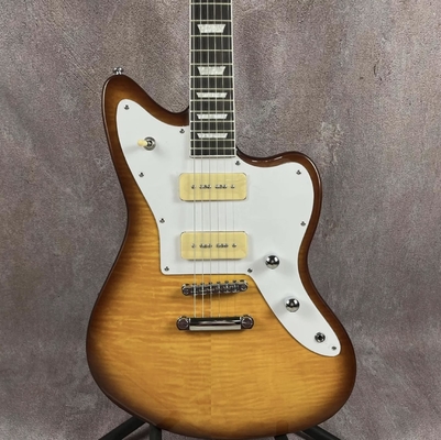 Guitare électrique flambé sur mesure avec pickups P90 fournisseur