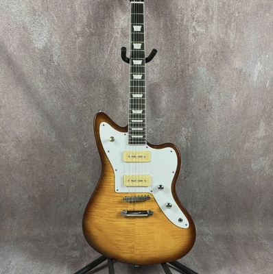 Guitare électrique flambé sur mesure avec pickups P90 fournisseur