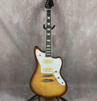 Guitare électrique flambé sur mesure avec pickups P90 fournisseur