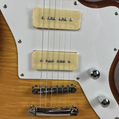 Guitare électrique flambé sur mesure avec pickups P90 fournisseur