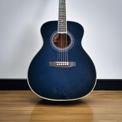 AAA Tout en bois d'acajou fait à la main Custom OM Guitare acoustique gaucher fournisseur
