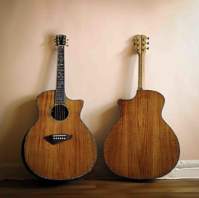 Guitare acoustique sur mesure GA 40 &quot; solide naturel KOA AAAAA Abalone fournisseur