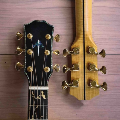 Guitare acoustique sur mesure GA 40 &quot; solide naturel KOA AAAAA Abalone fournisseur
