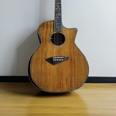 Guitare acoustique sur mesure GA 40 &quot; solide naturel KOA AAAAA Abalone fournisseur