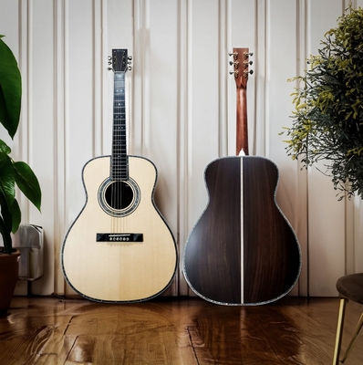 Guitare acoustique OM-45 faite à la main avec finition Nitro fournisseur