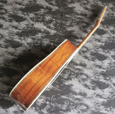 41 pouces 12 cordes pleine KOA bois série D45 laque brillante guitare acoustique en bois fournisseur