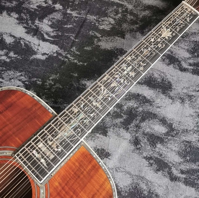 41 pouces 12 cordes pleine KOA bois série D45 laque brillante guitare acoustique en bois fournisseur