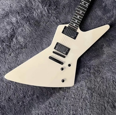 Guitare électrique Explorer avec clavier en bois de rose, couleur blanc crème, haute qualité fournisseur