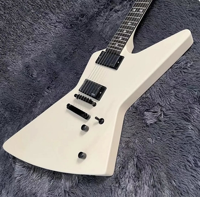 Guitare électrique Explorer avec clavier en bois de rose, couleur blanc crème, haute qualité fournisseur