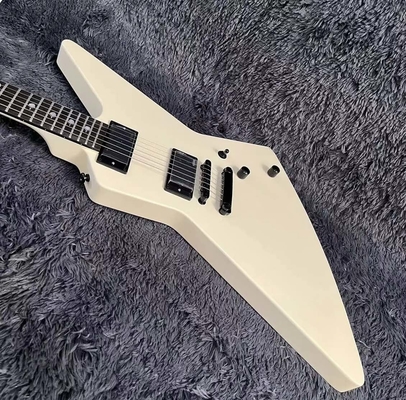 Guitare électrique Explorer avec clavier en bois de rose, couleur blanc crème, haute qualité fournisseur