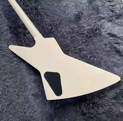 Guitare électrique Explorer avec clavier en bois de rose, couleur blanc crème, haute qualité fournisseur