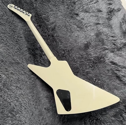 Guitare électrique Explorer avec clavier en bois de rose, couleur blanc crème, haute qualité fournisseur