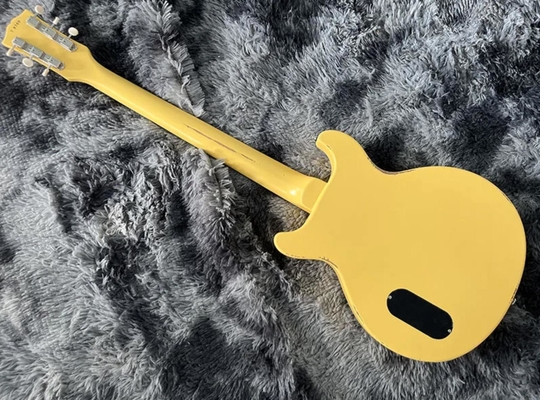Guitare électrique personnalisée en GB Style Hand Made Heavy Relic Couleur jaune Pickup P90 fournisseur