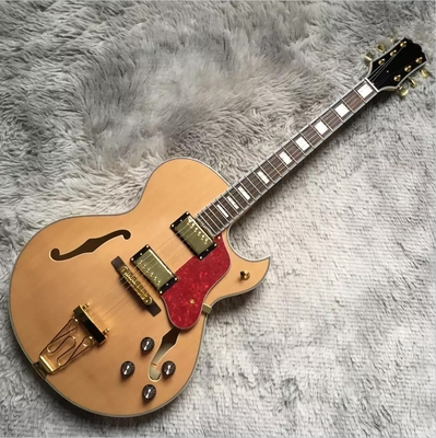 Guitare électrique sur mesure Hollow Byrdland Couleur bois or Hardware Archtop fournisseur