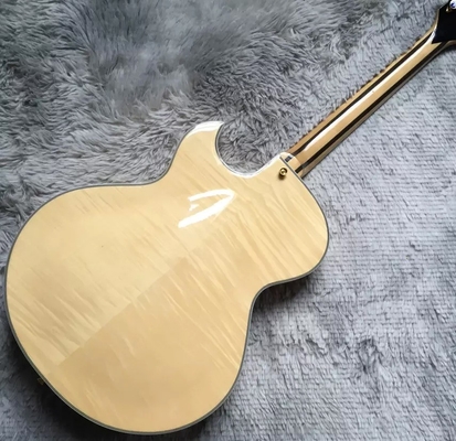 Guitare électrique sur mesure Hollow Byrdland Couleur bois or Hardware Archtop fournisseur
