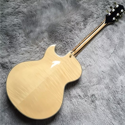 Guitare électrique sur mesure Hollow Byrdland Couleur bois or Hardware Archtop fournisseur