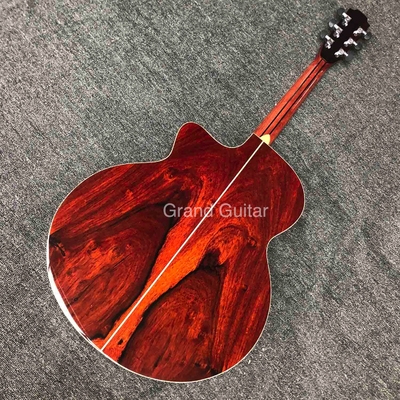 Une guitare acoustique en bois massif de Cocobolo fournisseur