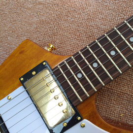 Guitare électrique de type RD en couleur bois naturel, Guitare RD Custom Shop avec matériel Chrome, incrustations de points, Livraison gratuite fournisseur