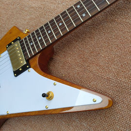 Guitare électrique de type RD en couleur bois naturel, Guitare RD Custom Shop avec matériel Chrome, incrustations de points, Livraison gratuite fournisseur