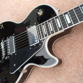 Guitare électrique sur disque LP personnalisée, Frettes de plateau d'ébène de clavier de bande électrique avec matériel Chrome, livraison gratuite fournisseur