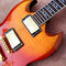 Guitare électrique SG personnalisée, Gradual change &amp; Flame Maple Top SG, livraison gratuite fournisseur