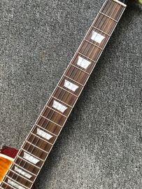 LP 1959 R9 Guitare électrique Tiger Flame avec matériel Chrome luxe terminé avec matériel Chrome LP standard Electri fournisseur
