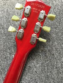 LP 1959 R9 Guitare électrique Tiger Flame avec matériel Chrome luxe terminé avec matériel Chrome LP standard Electri fournisseur
