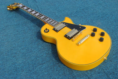 Guitare électrique personnalisée LP jaune foncé, guitare LP directement de l'usine Toutes les couleurs sont disponibles, Certains pays Livraison gratuite fournisseur