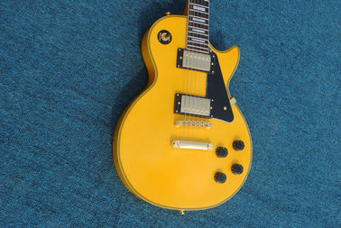 Guitare électrique personnalisée LP jaune foncé, guitare LP directement de l'usine Toutes les couleurs sont disponibles, Certains pays Livraison gratuite fournisseur