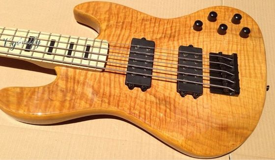 Guitare basse électrique à 5 cordes avec corps en ashwood, position 20 tonnes, clavier d'érable fournisseur