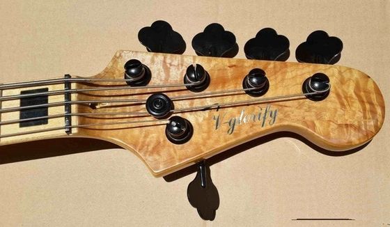 Guitare basse électrique à 5 cordes avec corps en ashwood, position 20 tonnes, clavier d'érable fournisseur