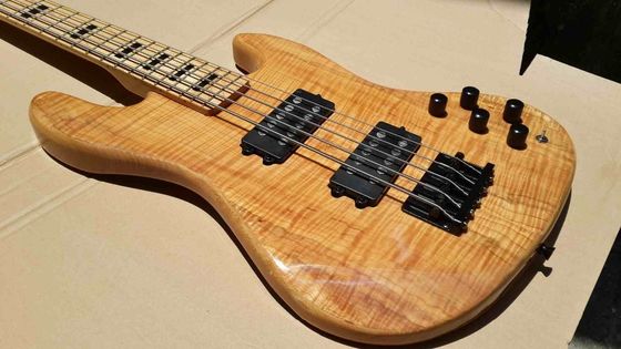 Guitare basse électrique à 5 cordes avec corps en ashwood, position 20 tonnes, clavier d'érable fournisseur