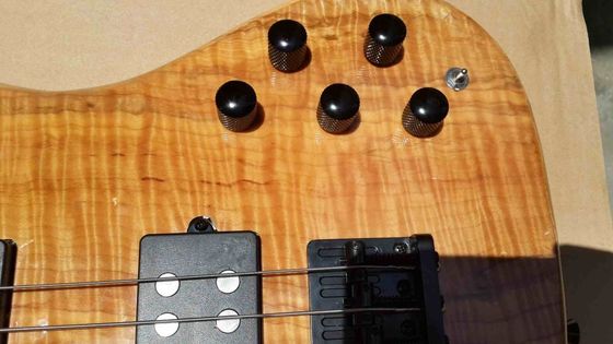 Guitare basse électrique à 5 cordes avec corps en ashwood, position 20 tonnes, clavier d'érable fournisseur