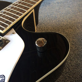 Guitare électrique de jazz à corps creux, trou double F, système de tremolo, guitare de jazz noire de haute qualité fournisseur