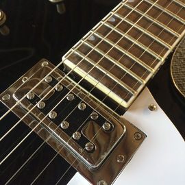 Guitare électrique de jazz à corps creux, trou double F, système de tremolo, guitare de jazz noire de haute qualité fournisseur