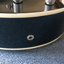 Guitare électrique de jazz à corps creux, trou double F, système de tremolo, guitare de jazz noire de haute qualité fournisseur