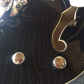 Guitare électrique de jazz à corps creux, trou double F, système de tremolo, guitare de jazz noire de haute qualité fournisseur